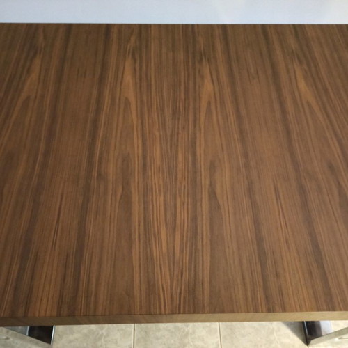 Neo Katoikein dining table like new, 160x90 cm, walnut wood with chrome base
