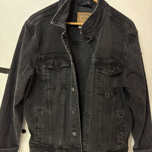 Pull&Bear black denim jacket, size Large