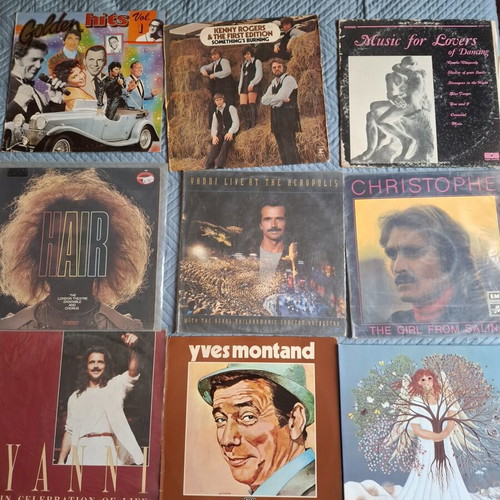 Vinyl records used, 43 foreign albums excluding Gallagher and Yanni