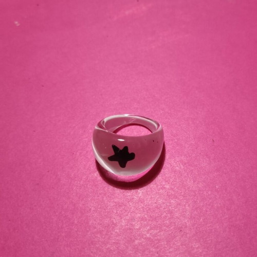 Bone rings like new, set of 4 pieces
