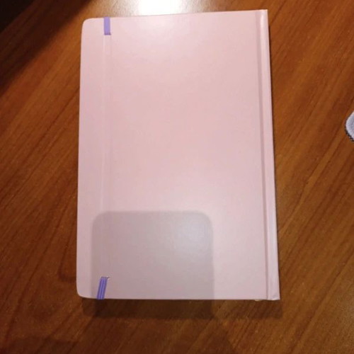 Pink agenda notebook new with elastic closure