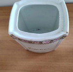 Ceramic sugar storage container without lid used