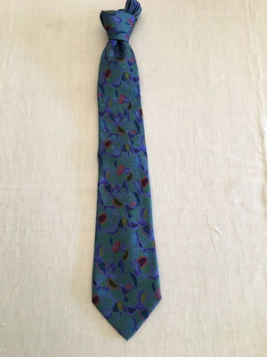 Italian vintage tie used multicolor
