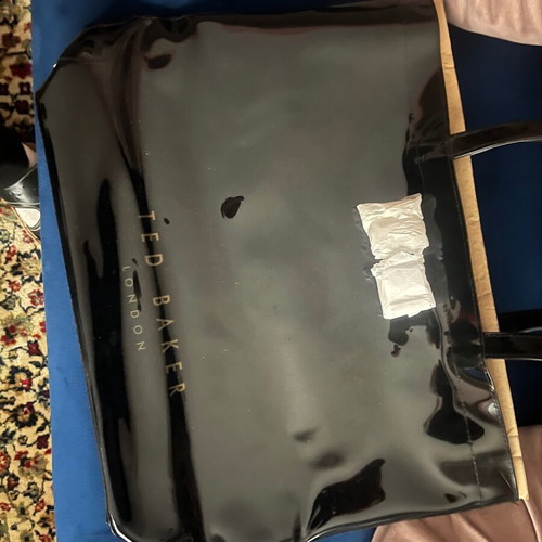 Ted Baker handbag new, black with white bow