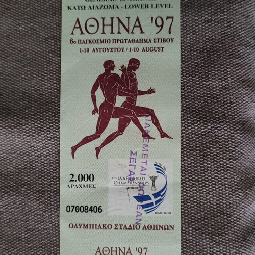 Athens '97 Athletics World Championship Tickets like new