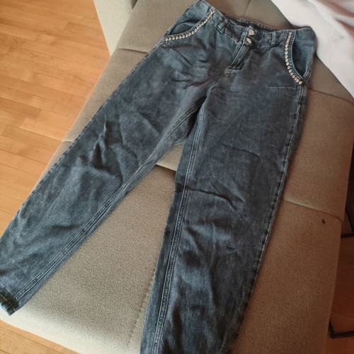 BSB jeans used, size medium, black with studs
