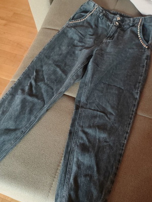 BSB jeans used, size medium, black with studs
