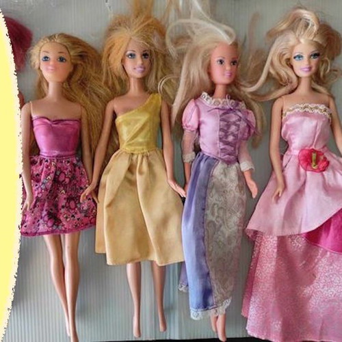 Barbie μεταχειρισμένες, πακέτο 54 κούκλες με μερικές διαφορετικές