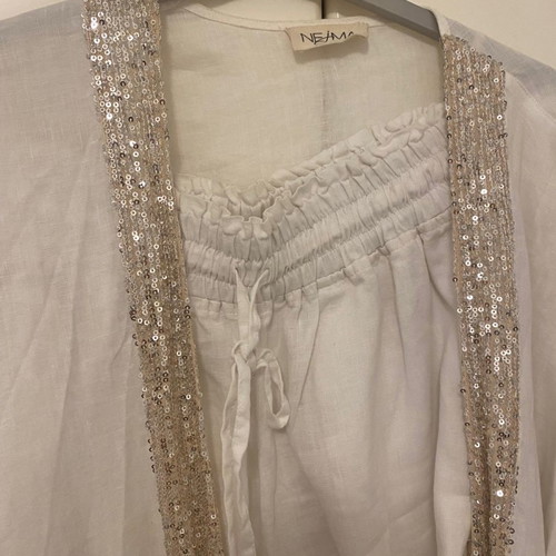 Nema linen set with sequins from shorts and kimono new