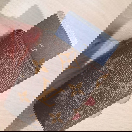 Кожен RFID портфейл с алуминиев държач за кредитни карти нов