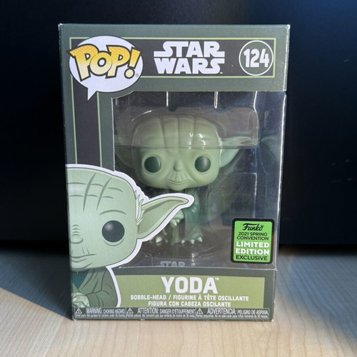 Funko Pop Star Wars Yoda Green Deco 2021 Spring Convention Limited Edition Mint
