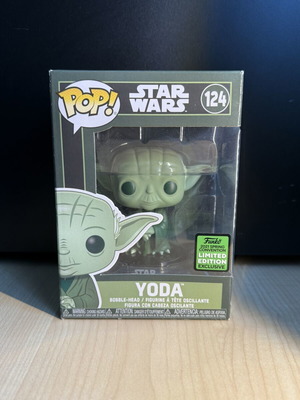 Funko Pop Star Wars Yoda Green Deco 2021 Spring Convention Limited Edition Mint