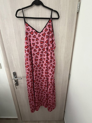 Tati dress with hearts one size like new by Karavan