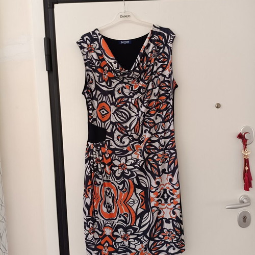 EKLOGÉ sleeveless women's dress 3XL with geometric floral pattern