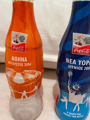 Μπουκάλια coca cola 2004 olympic torch relay συλλεκτικα athens 2004