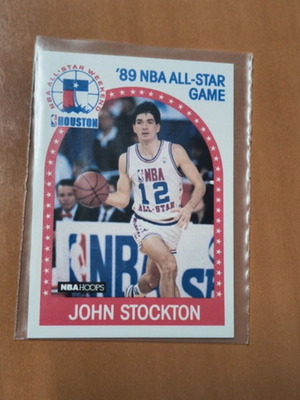 1989 NBA Hoops John Stockton All Star Game Card like new