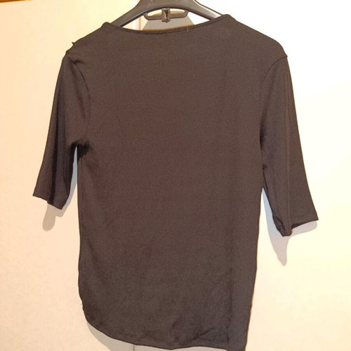 Stradivarius blouse with ruffles black, like new, size L