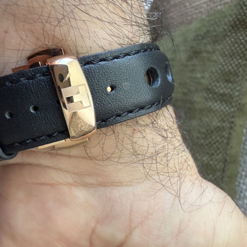 Tissot PRS 516 Chronograph full set, rose gold and black leather