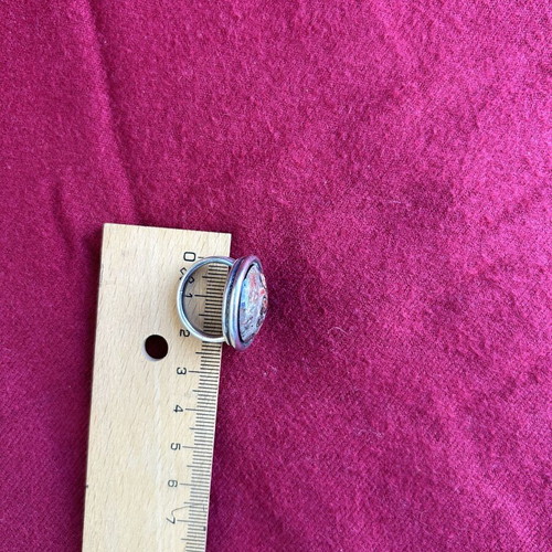 Vintage silver ring with stone like new