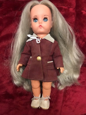 Bella doll 25cm used with long hair and suede shoes