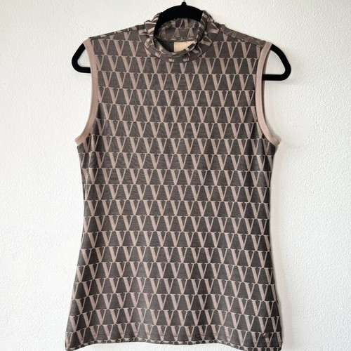Josh V Top Tandil Size M Like New, Beige Brown