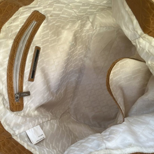 Ferre Vintage handbag used, calf leather, 50x34x16 cm