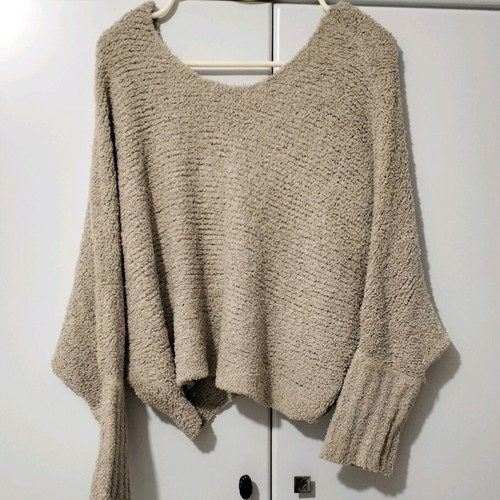 Attrattivo sweater like new, beige and green, size M