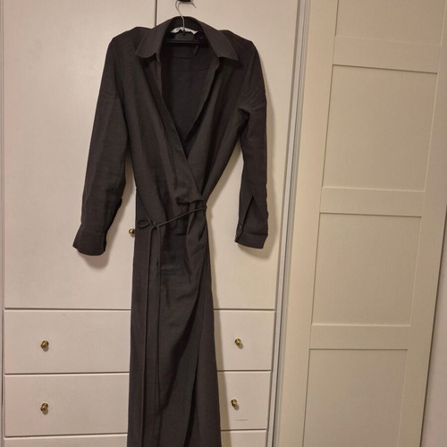 Zara wrap dress used, anthracite, size XS