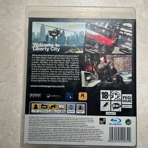 GTA IV PS3 used without manual