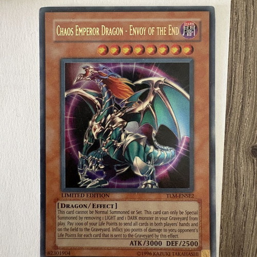 Chaos Emperor Dragon Envoy of the End TLM-ENSE2 Limited Edition like new