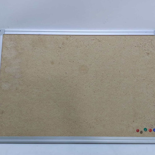 Notice board with pins used 39.5x59.5cm