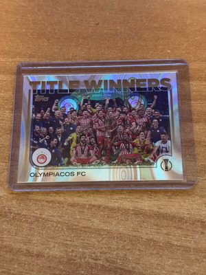 Topps Olympiacos Title Winners Raindrops σαν καινούργιο