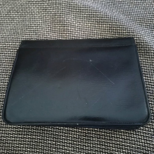 Aslanis men's bag used, leather black with minor wear