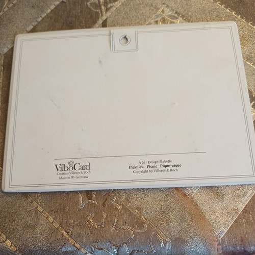 Vilbocard by Villeroy & Boch ceramic postcard used