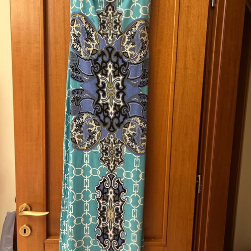 Strapless long dress Hale Bob blue like new, size L