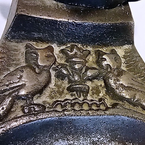 Vintage Metal Egyptian Pharaoh Ashtray 70s, like new