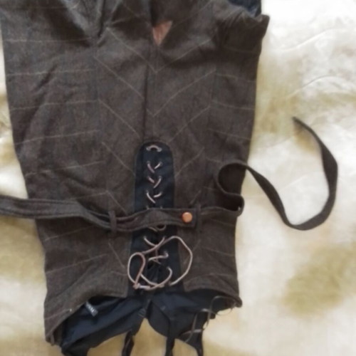 Lormar wool dress like new, size S-M, black and brown