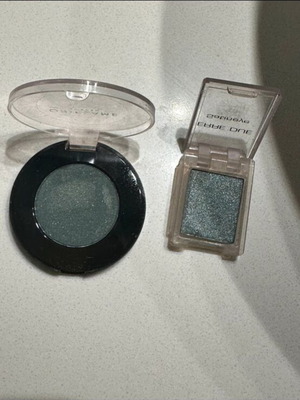 Satin gray-green eyeshadows ERRE DUE and Oriflame like new