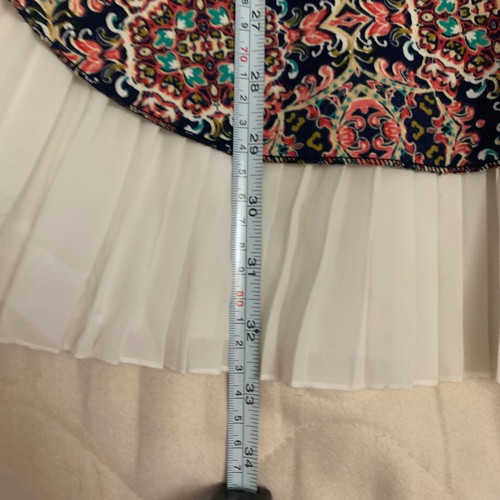 Dress used, multicolored, elastic fabric, size S