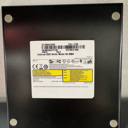 Samsung SE-S084 external DVD-RW USB like new, portable