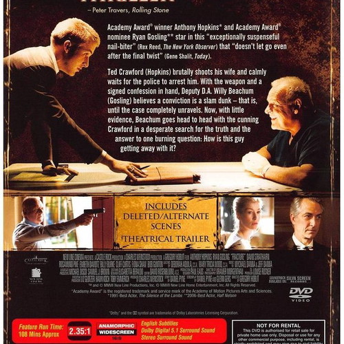 Fracture DVD new with Greek subtitles