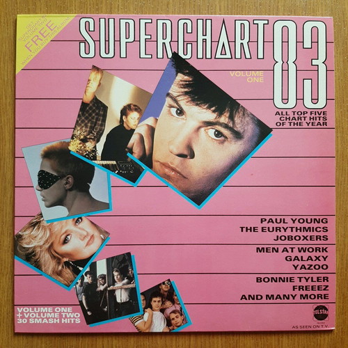 Superchart 83 vinyl like new, English recording 33 rpm