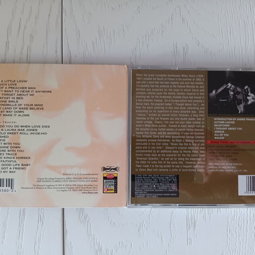 Collectible CDs Miles Davis In Europe and Dusty Springfield Dusty in Memphis like new, jazz