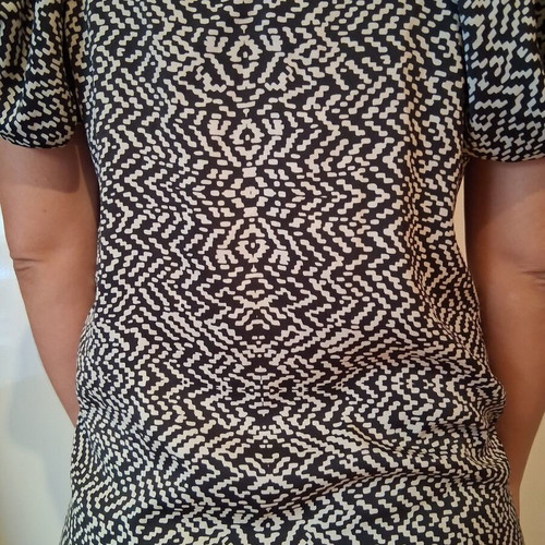 Geometrical dress, black and white, size M