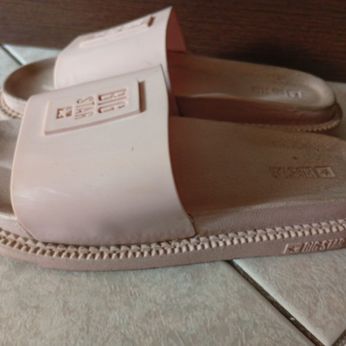 Big Star platform slippers used, powder pink size 41