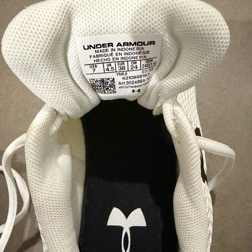 Under Armour athletic shoes new, size 38