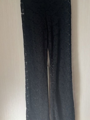 Mind Your Style lace pants, black, size S