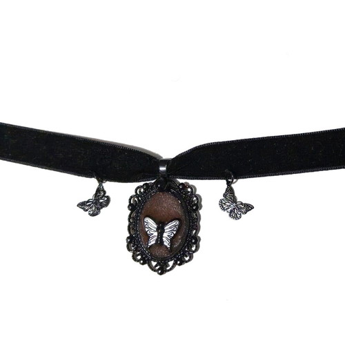 Butterfly Choker vintage goth style velvet romantic