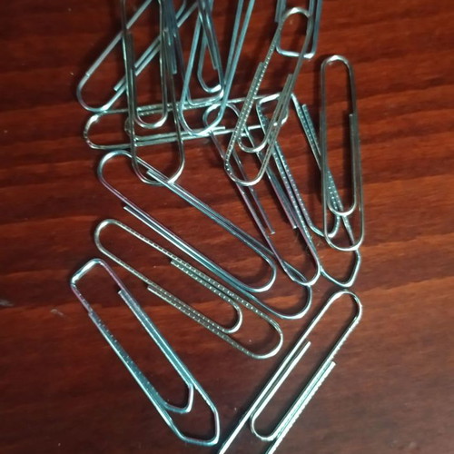 Paper clips used, pack of 14, 5 cm length