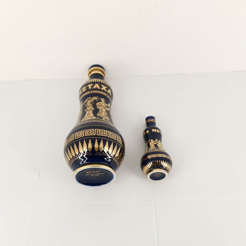 Metaxa collectible bottle set from 1980, like new